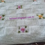 TATESAL: KADİFE İPLE ÖRGÜ BEBEK BATTANİYESİ