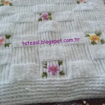 TATESAL: KADİFE İPLE ÖRGÜ BEBEK BATTANİYESİ